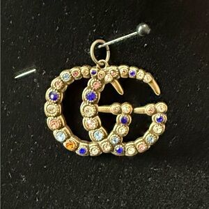 Brushed gold large Gucci pendant STUNNING